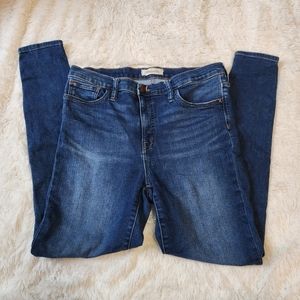 Madewell roadtripper blue denim jeans stretch size 31 tall length
